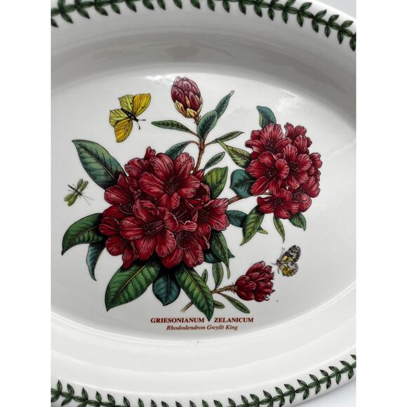 Portmeirion Botanic Garden large Rhododendron oval serving gratin dish - Picture 4 of 9